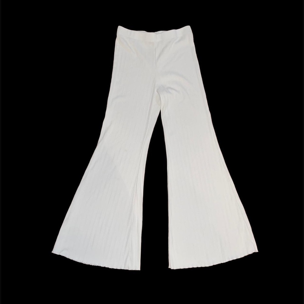 forever 21 white flare pants